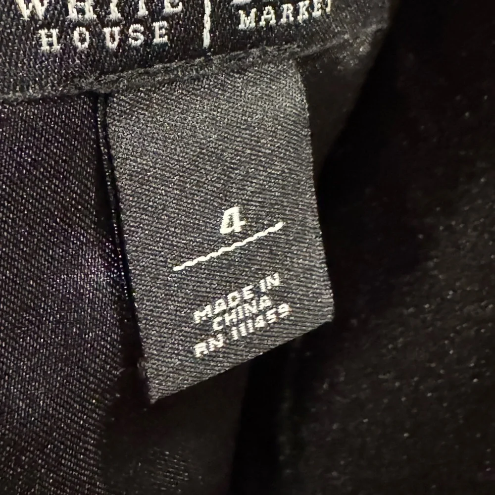 White House Black Market Lace Appliqué Sleeveless Dress Size 4 Y2K Fit & Flare - Picture 4 of 6